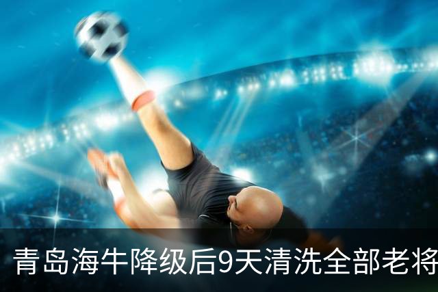 青岛海牛降级后9天清洗全部老将，是薪资帽所迫还是早有预案？